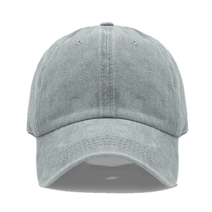 Solid Color Baseball Cap Women's Plain Sport Golf Cap for Man Washed Cotton Dad Hat Sun Hats