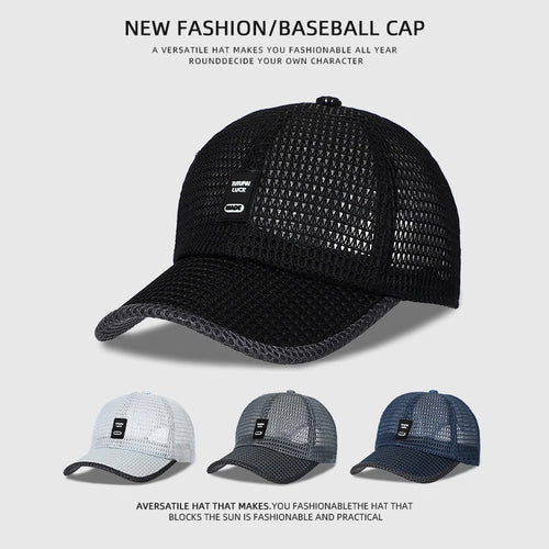 [NORTHWOOD] Men's Mesh Baseball Cap Breathable Summer Caps Dad Hat Outdoor Fishing Hats Bone Gorras Snapback Trucker Cap