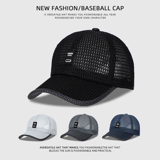 [NORTHWOOD] Men's Mesh Baseball Cap Breathable Summer Caps Dad Hat Outdoor Fishing Hats Bone Gorras Snapback Trucker Cap