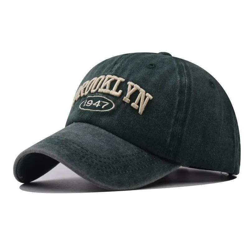 New Brooklyn Cotton Embroidered Baseball Hat Men'S And Women'S Hat Korean Version Hip-Hop Personality Cap