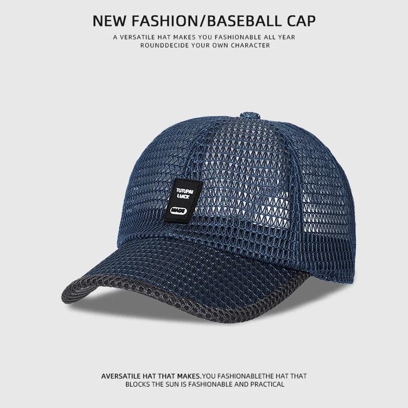 [NORTHWOOD] Men's Mesh Baseball Cap Breathable Summer Caps Dad Hat Outdoor Fishing Hats Bone Gorras Snapback Trucker Cap