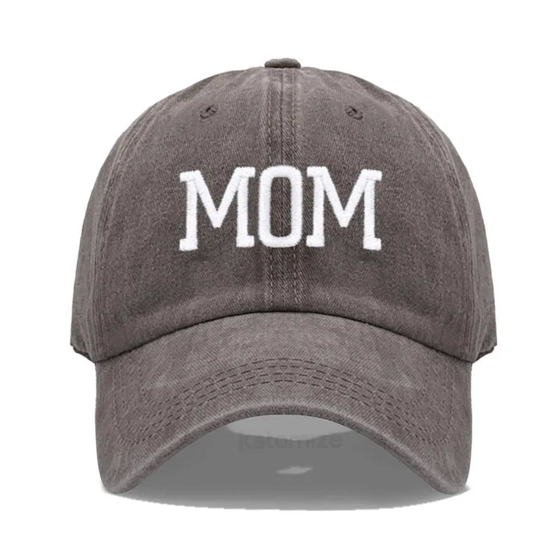 DAD MOM Embroidery Baseball Cap Fashion Women Men Hat Sport Visors Snapback Cap Sun Hat Breathable Outdoor Caps