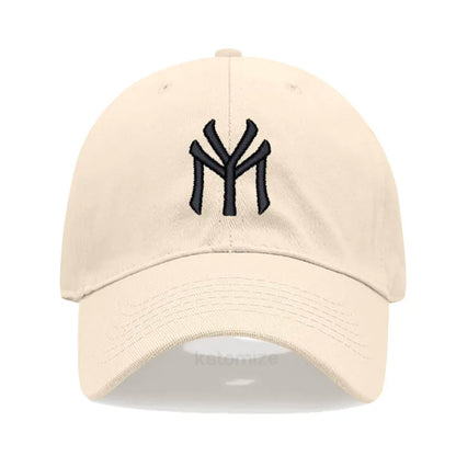 Letter MY Embroidery Baseball Cap Women Men Adjustable Soft Washed Cotton Sports Dad Hat  Spring Summer Protection Sun Hats