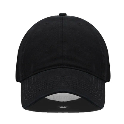 Solid Color Baseball Cap Women's Plain Sport Golf Cap for Man Washed Cotton Dad Hat Sun Hats