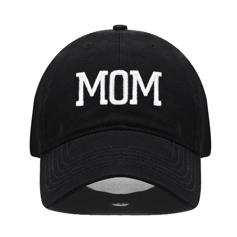 DAD MOM Embroidery Baseball Cap Fashion Women Men Hat Sport Visors Snapback Cap Sun Hat Breathable Outdoor Caps