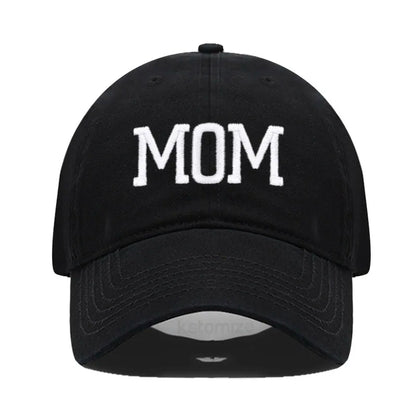 DAD MOM Embroidery Baseball Cap Fashion Women Men Hat Sport Visors Snapback Cap Sun Hat Breathable Outdoor Caps