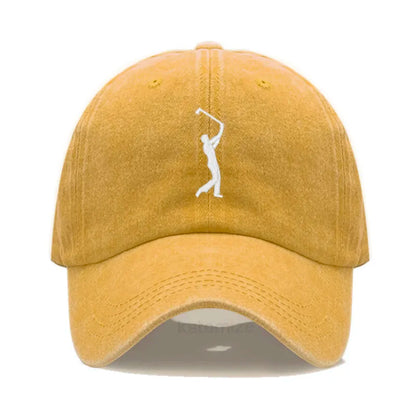 Play Golf Embroidery Baseball Cap For Men Women Washed Cotton Dad Hat Adjustable Unisex Casual Sports Caps