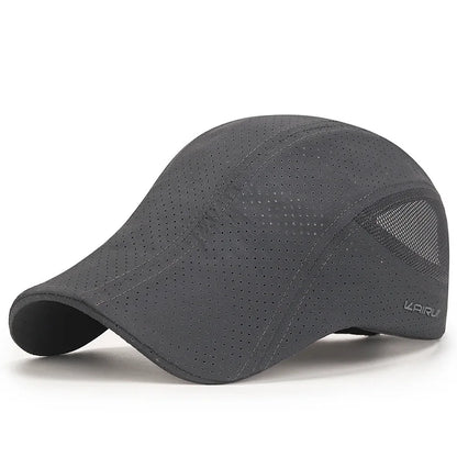 New Laser Perforated Breathable Forward Hat For Men's Sunshade Bailey Cap In Summer