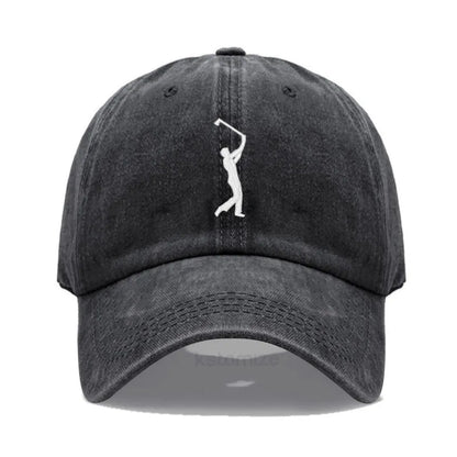 Play Golf Embroidery Baseball Cap For Men Women Washed Cotton Dad Hat Adjustable Unisex Casual Sports Caps