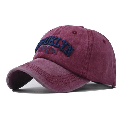 New Brooklyn Cotton Embroidered Baseball Hat Men'S And Women'S Hat Korean Version Hip-Hop Personality Cap