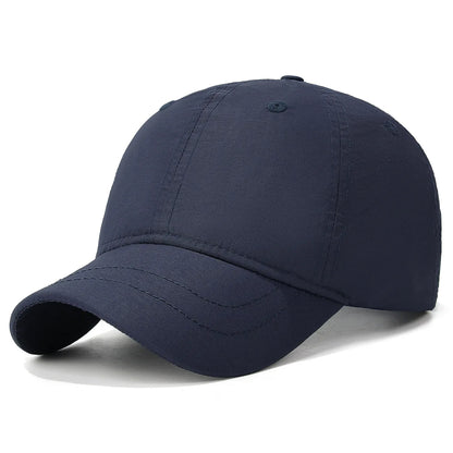 New Plain Baseball Cap, Korean Style, Waterproof, Duckbill Hat for Men and Women, Outdoor Travel, Hiking, Casual Sun Hat