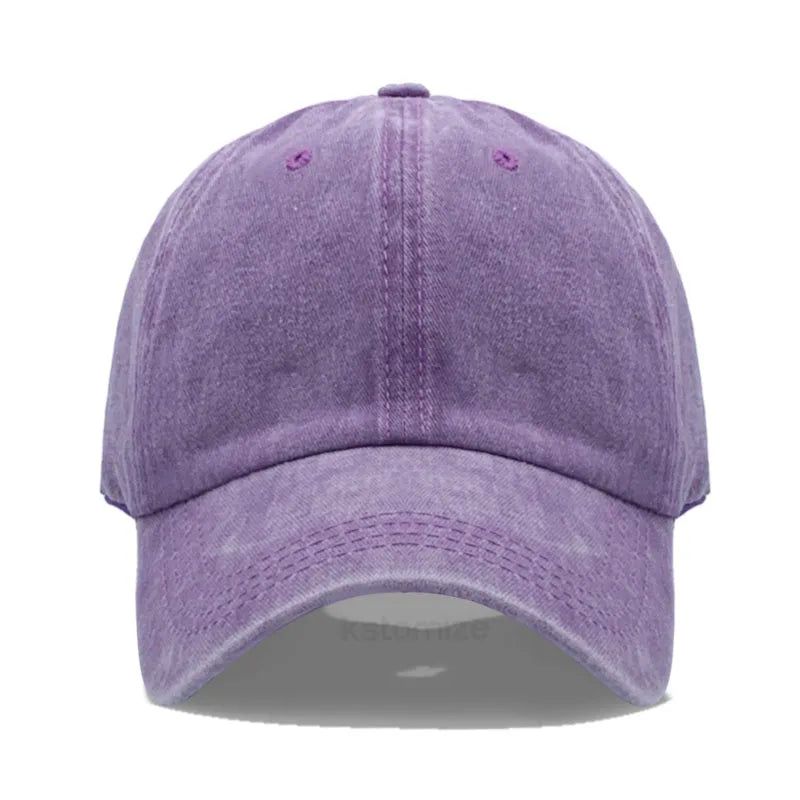 Solid Color Baseball Cap Women's Plain Sport Golf Cap for Man Washed Cotton Dad Hat Sun Hats