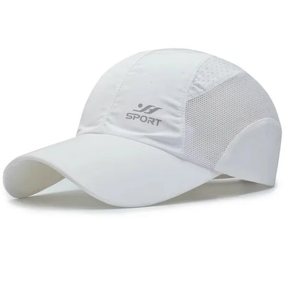 Spring Summer New Sports Hats Men's Sun Hats Outdoor Quick Drying Fabric Baseball Net Caps Sunscreen Breathable Caps