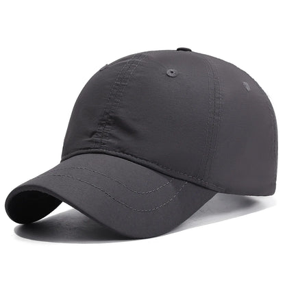 New Plain Baseball Cap, Korean Style, Waterproof, Duckbill Hat for Men and Women, Outdoor Travel, Hiking, Casual Sun Hat