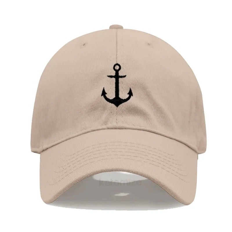 Anchor Embroidered Baseball Cap for Women Men Fashion Adjustable Soft Washed Cotton Dad Hat Unisex Classic Golf Caps
