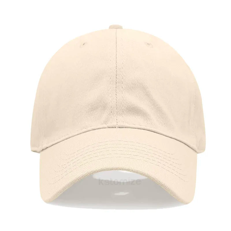 Solid Color Baseball Cap Women's Plain Sport Golf Cap for Man Washed Cotton Dad Hat Sun Hats