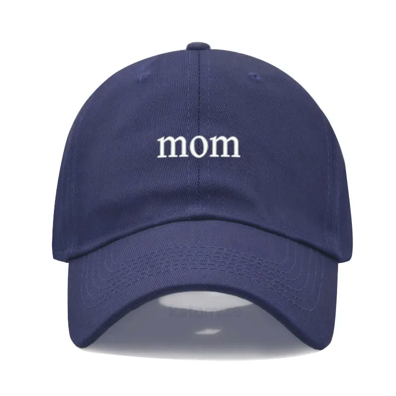 New dad mom Embroidery Soft Cotton Baseball Cap Fashion Women Men Hat Sport Visors Snapback Cap Sun Hat Breathable Outdoor Caps