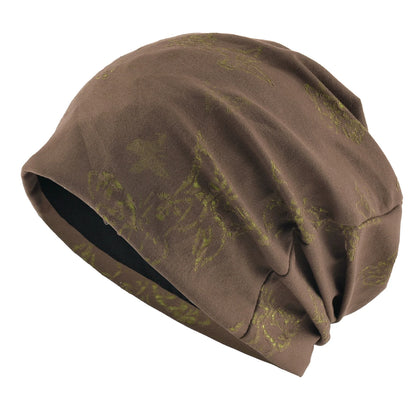 Women's Two-Tone Sheer Knit Butterfly Hollow-Out Beanie Hat Ladies Spring Autumn Soft Breathable Sports Casual Bonnet Cap