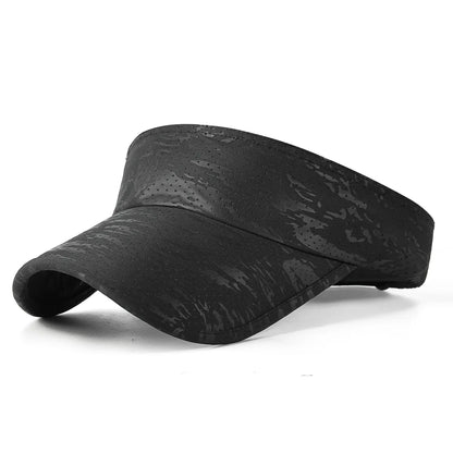 Summer new style plain extended brim sun protection open-top hat, outdoor sports perforated sun-shading baseball cap, quick-dry