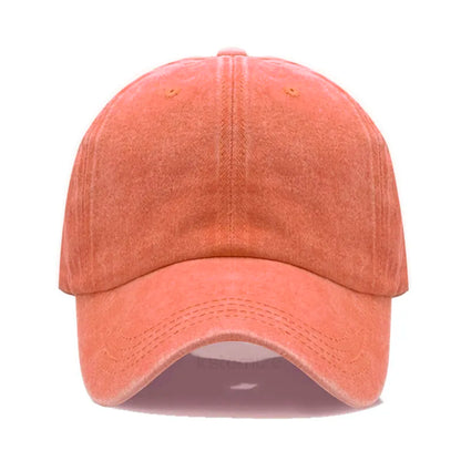 Solid Color Baseball Cap Women's Plain Sport Golf Cap for Man Washed Cotton Dad Hat Sun Hats