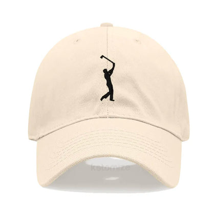 Play Golf Embroidery Baseball Cap For Men Women Washed Cotton Dad Hat Adjustable Unisex Casual Sports Caps