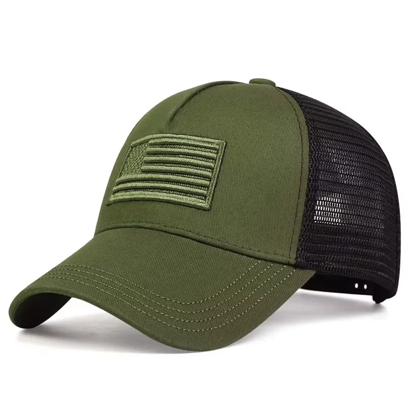 American Flag Camouflage Baseball Capsmen's Summer Hats, Sunscreen Hats, Women's Summer Hats, Popular Tennis Hats