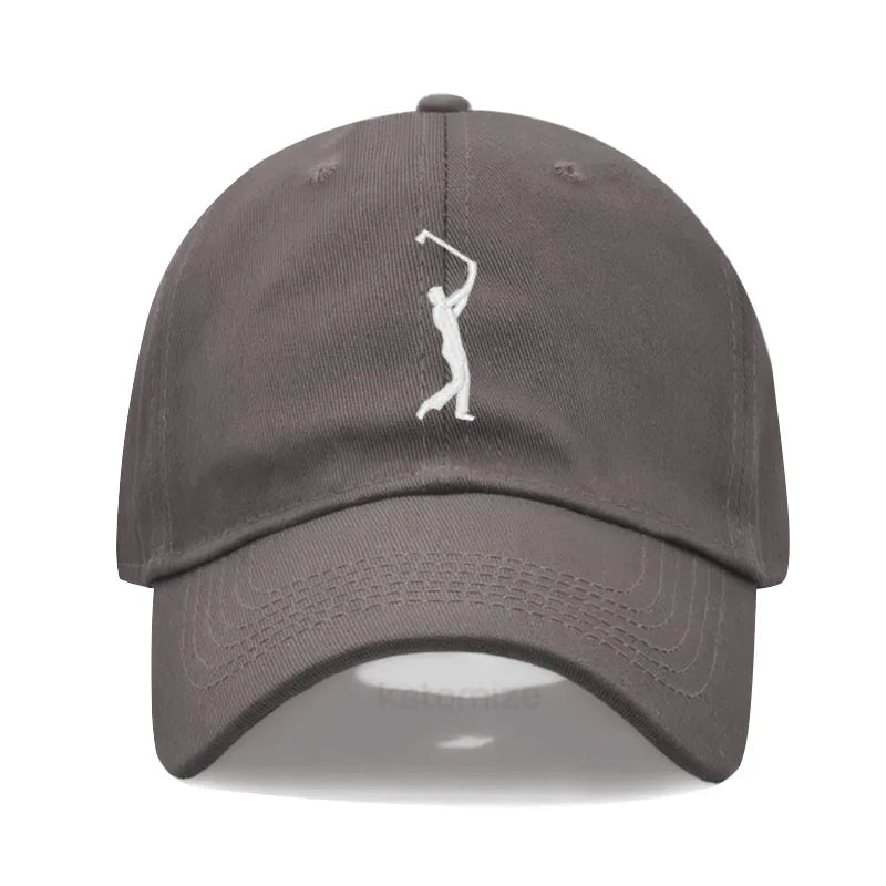 Play Golf Embroidery Baseball Cap For Men Women Washed Cotton Dad Hat Adjustable Unisex Casual Sports Caps