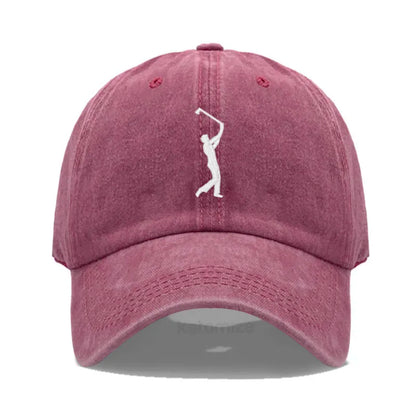 Play Golf Embroidery Baseball Cap For Men Women Washed Cotton Dad Hat Adjustable Unisex Casual Sports Caps