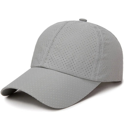 Summer Women Men Mesh Baseball Cap Snapback Sunhat Outdoor Breathable Golf Fishing Hats Quick Dry Waterproof Sport Sunscreen Hat