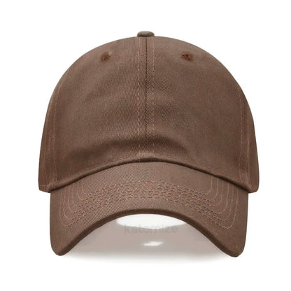 Solid Color Baseball Cap Women's Plain Sport Golf Cap for Man Washed Cotton Dad Hat Sun Hats