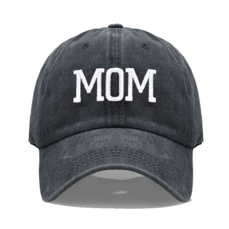 DAD MOM Embroidery Baseball Cap Fashion Women Men Hat Sport Visors Snapback Cap Sun Hat Breathable Outdoor Caps