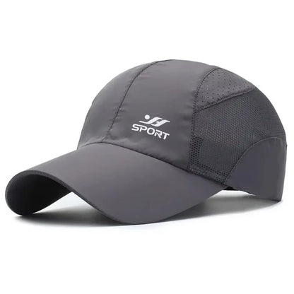 Spring Summer New Sports Hats Men's Sun Hats Outdoor Quick Drying Fabric Baseball Net Caps Sunscreen Breathable Caps