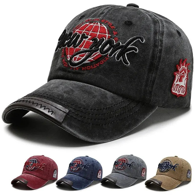 New Distressed Cotton Washed Baseball Cap Korean Outdoor Sunscreen Hat Casual And Versatile Street Spring And Autumn Sunhat