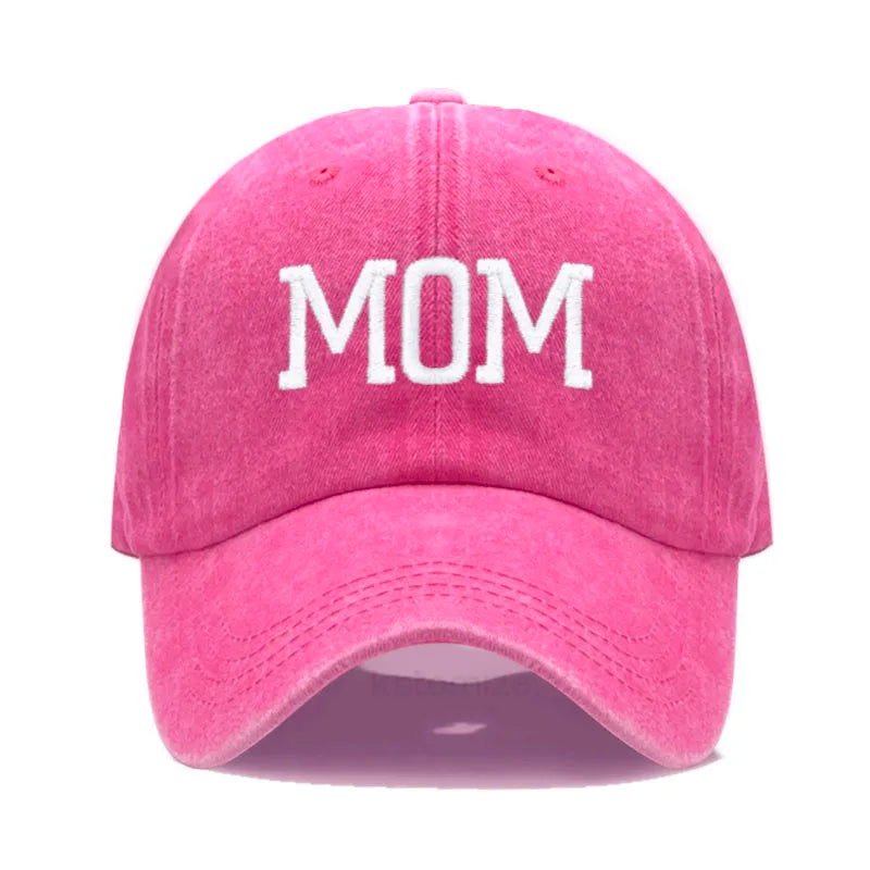 DAD MOM Embroidery Baseball Cap Fashion Women Men Hat Sport Visors Snapback Cap Sun Hat Breathable Outdoor Caps