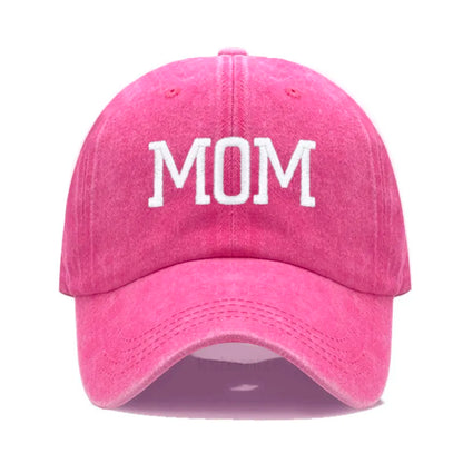 DAD MOM Embroidery Baseball Cap Fashion Women Men Hat Sport Visors Snapback Cap Sun Hat Breathable Outdoor Caps