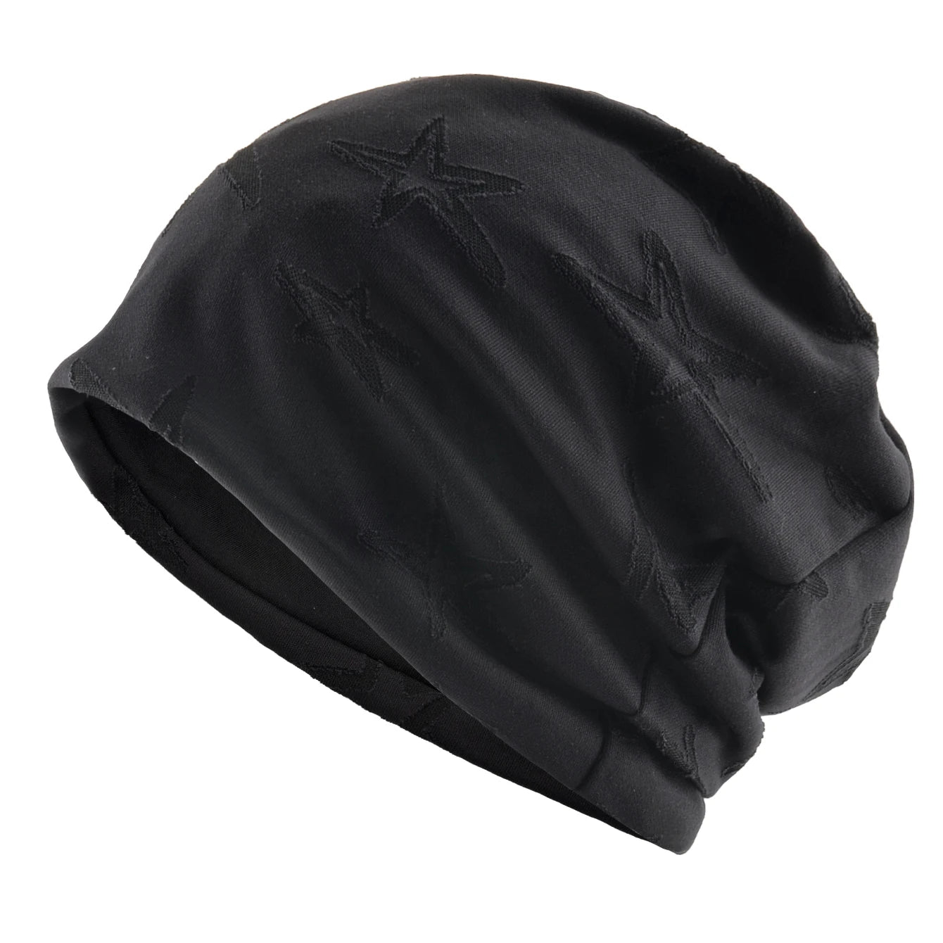 Unisex Beanies Hat Double Color Star Jacquard Bonnet Cap Women Stretchy Hat Hip Hop Hats Men Winter Warm Fleece-lined Headwear