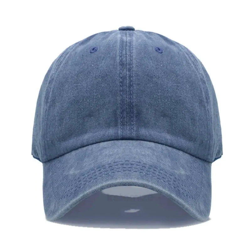 Solid Color Baseball Cap Women's Plain Sport Golf Cap for Man Washed Cotton Dad Hat Sun Hats