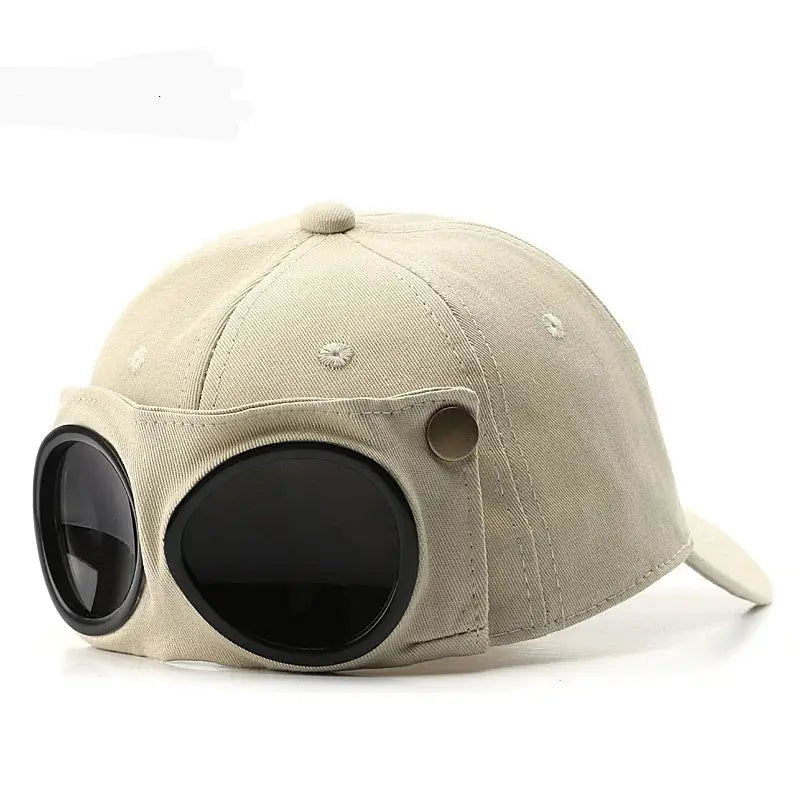 Aviator Hat Tide Korean Version Personality Glasses Cap Men's Sunglasses Sunshade Spring And Summer Versatile Tide Baseball Cap