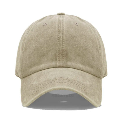 Solid Color Baseball Cap Women's Plain Sport Golf Cap for Man Washed Cotton Dad Hat Sun Hats