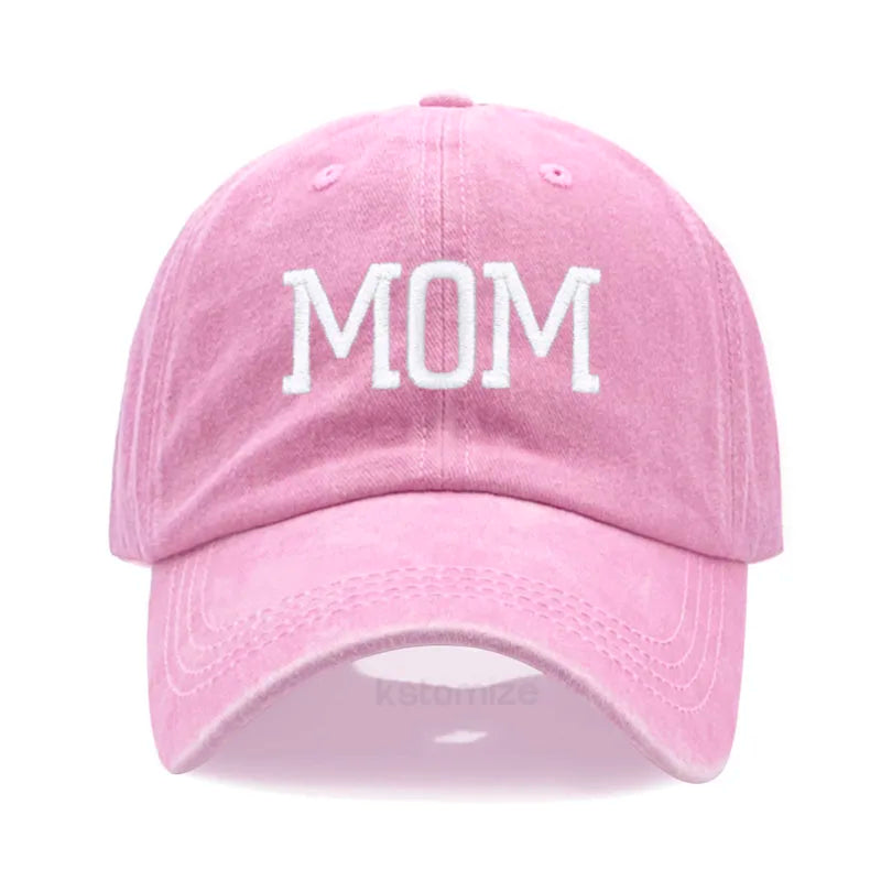 DAD MOM Embroidery Baseball Cap Fashion Women Men Hat Sport Visors Snapback Cap Sun Hat Breathable Outdoor Caps