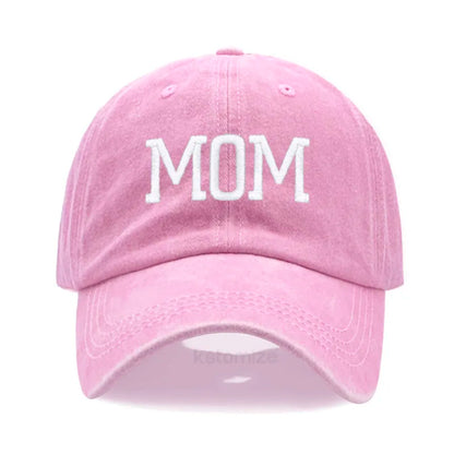 DAD MOM Embroidery Baseball Cap Fashion Women Men Hat Sport Visors Snapback Cap Sun Hat Breathable Outdoor Caps