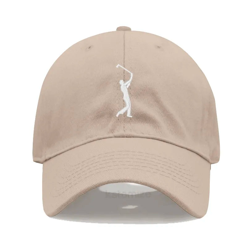 Play Golf Embroidery Baseball Cap For Men Women Washed Cotton Dad Hat Adjustable Unisex Casual Sports Caps