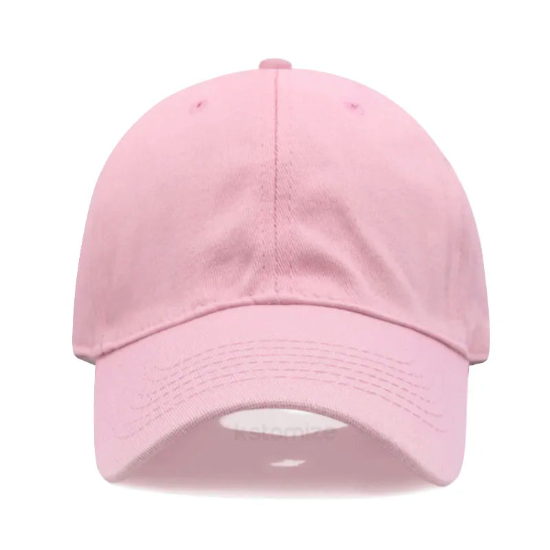 Solid Color Baseball Cap Women's Plain Sport Golf Cap for Man Washed Cotton Dad Hat Sun Hats