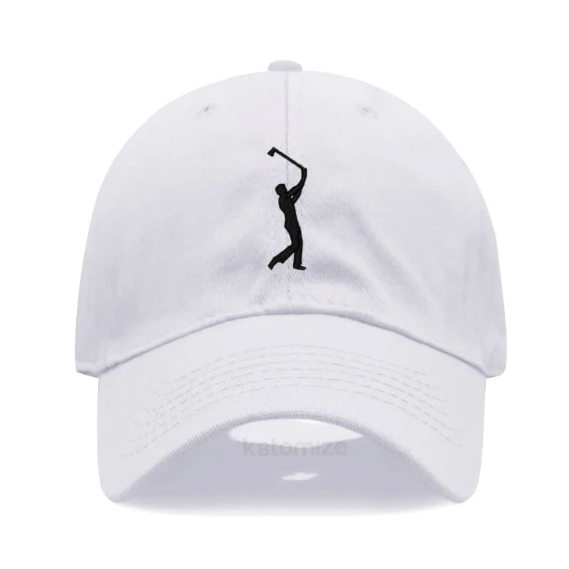 Play Golf Embroidery Baseball Cap For Men Women Washed Cotton Dad Hat Adjustable Unisex Casual Sports Caps