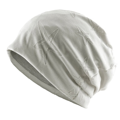 Unisex Beanies Hat Double Color Star Jacquard Bonnet Cap Women Stretchy Hat Hip Hop Hats Men Winter Warm Fleece-lined Headwear