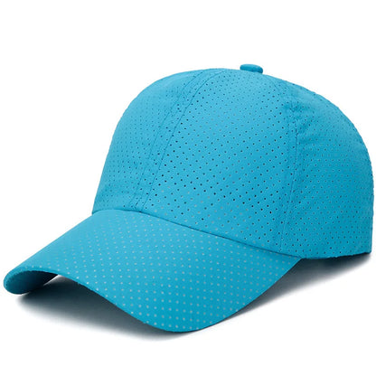 Summer Women Men Mesh Baseball Cap Snapback Sunhat Outdoor Breathable Golf Fishing Hats Quick Dry Waterproof Sport Sunscreen Hat