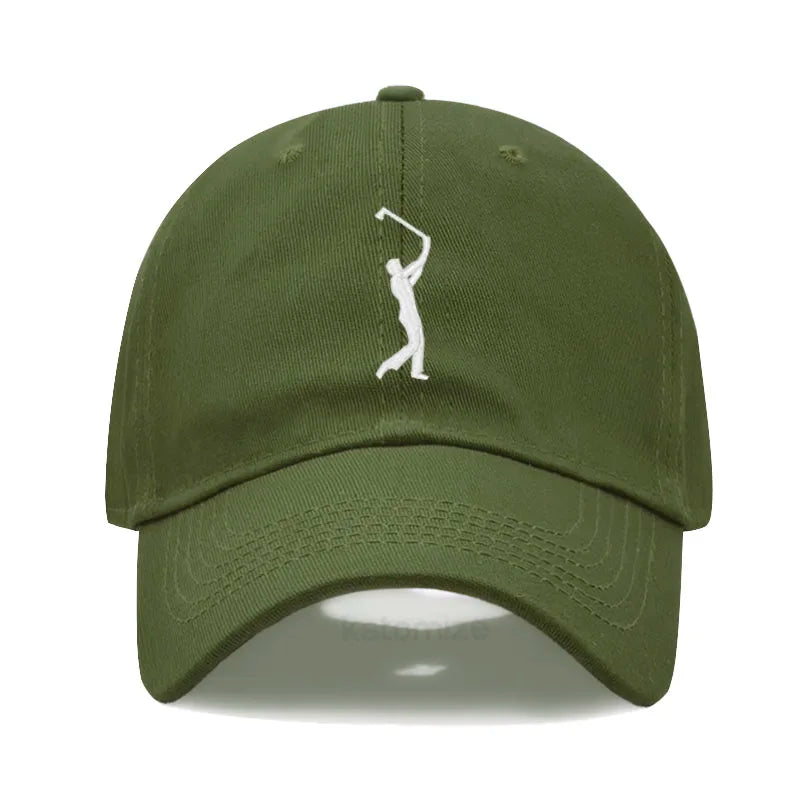 Play Golf Embroidery Baseball Cap For Men Women Washed Cotton Dad Hat Adjustable Unisex Casual Sports Caps