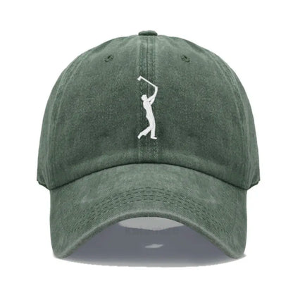 Play Golf Embroidery Baseball Cap For Men Women Washed Cotton Dad Hat Adjustable Unisex Casual Sports Caps
