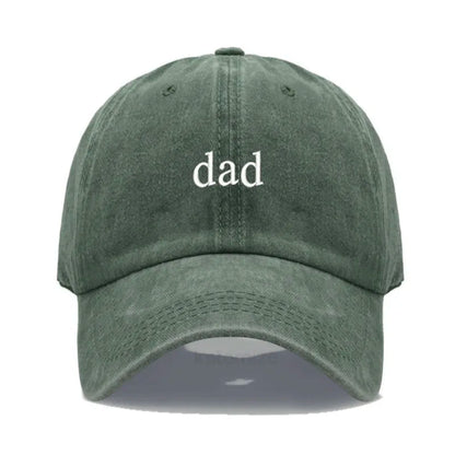 New dad mom Embroidery Soft Cotton Baseball Cap Fashion Women Men Hat Sport Visors Snapback Cap Sun Hat Breathable Outdoor Caps