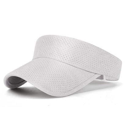 Summer new style plain extended brim sun protection open-top hat, outdoor sports perforated sun-shading baseball cap, quick-dry